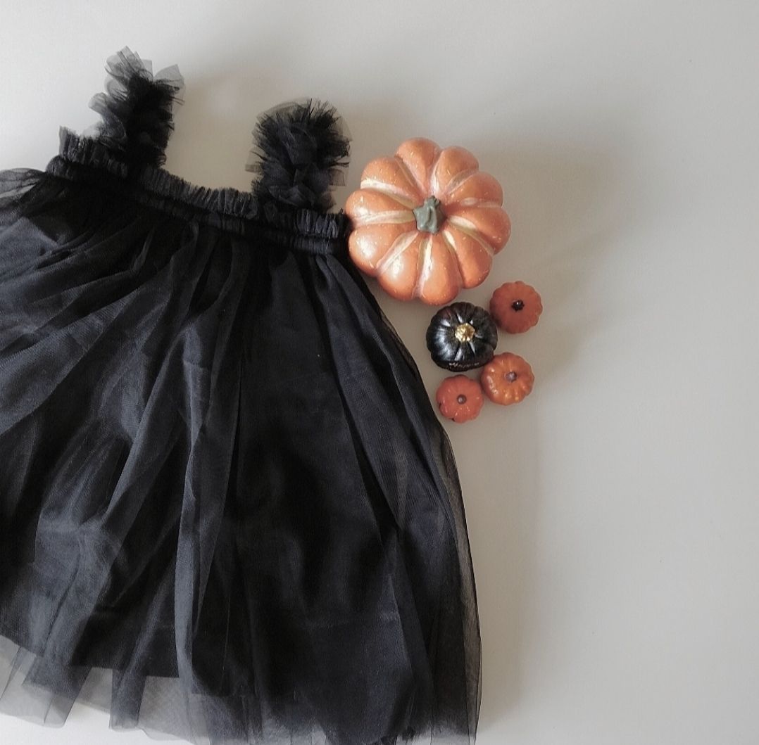 メルカリshops 3wayチュールワンピース ベビードレス ハロウィン チュールワンピース