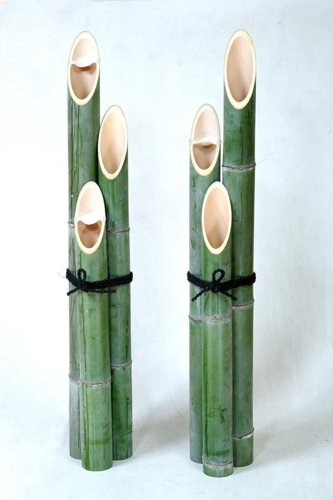 門松用青竹3本セット 1対 正月 元旦