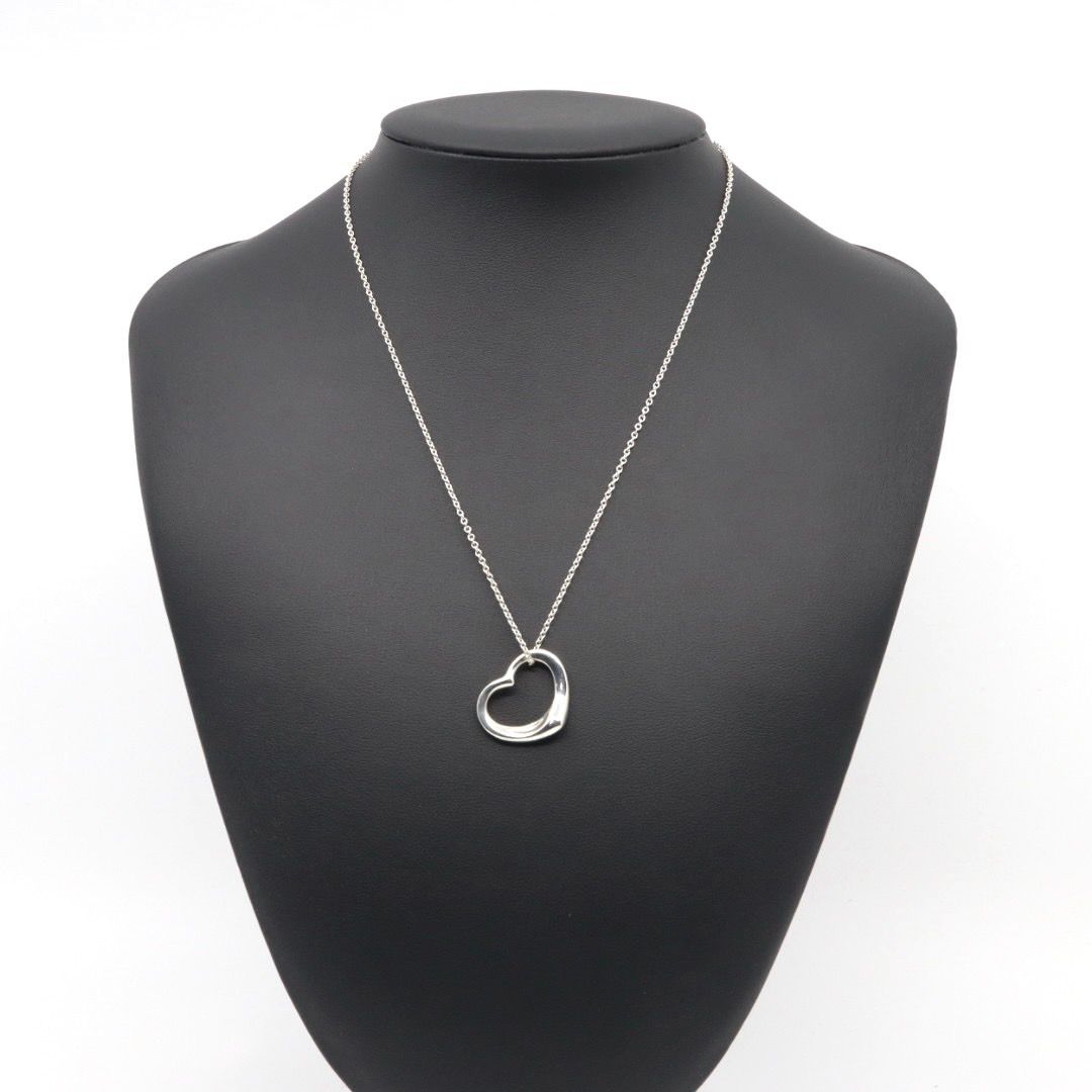 美品 TIFFANY&Co. ティファニー オープンハート ネックレス