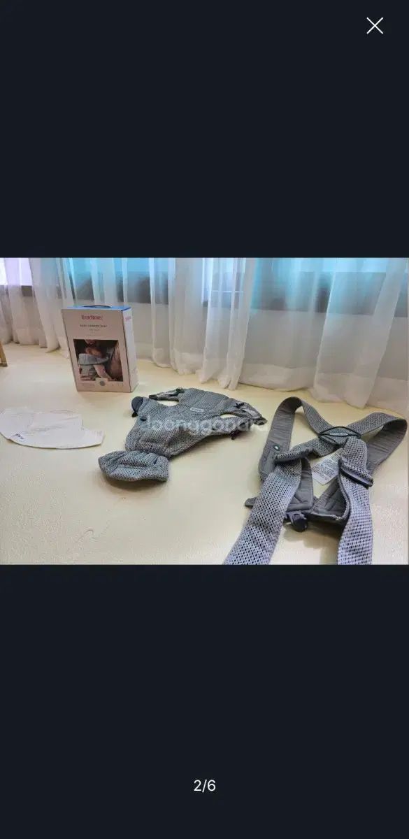 赤ちゃん ベビーキャリア ミニ グレー