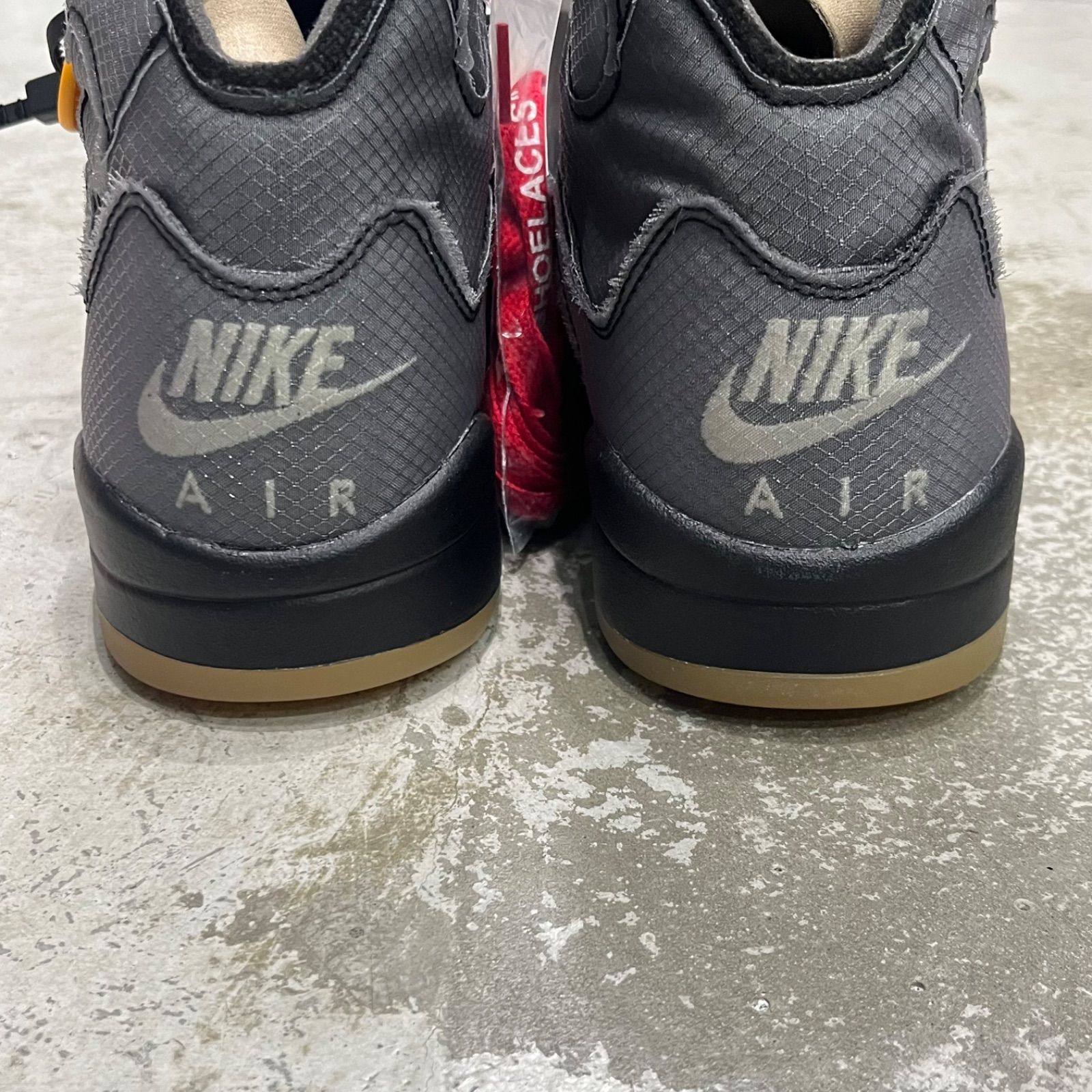 NIKE AIR JORDAN 5 RETRO SP OFF WHITE BLACK FIRE RED-MUSLIN エア 