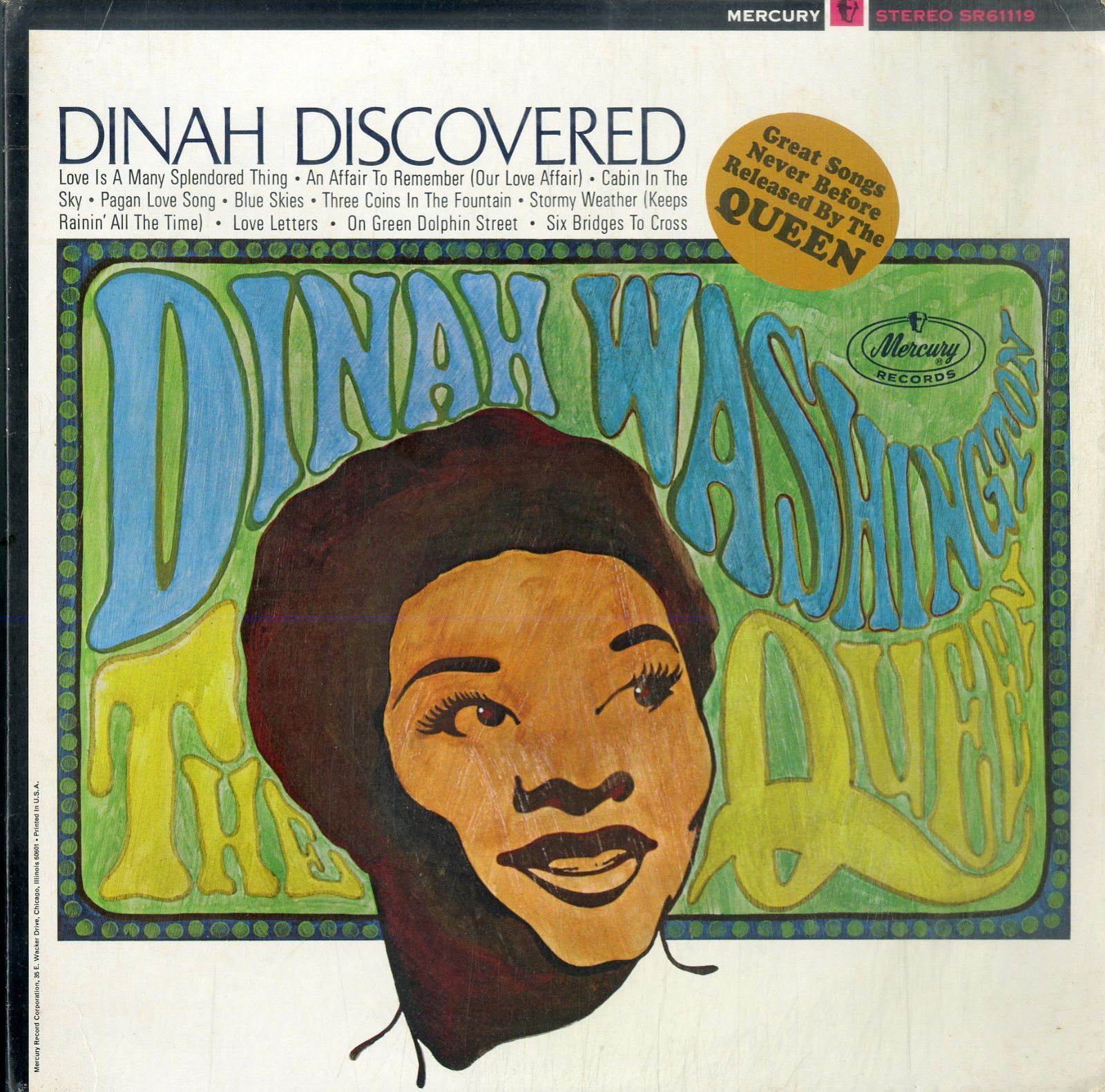 LP1枚 / ダイナ・ワシントン (DINAH WASHINGTON) / Dinah