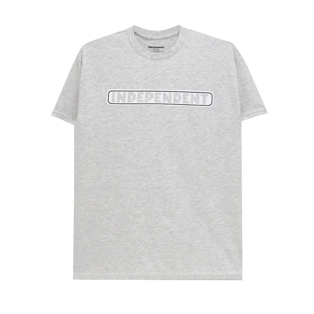 INDEPENDENT T-SHIRT インディペンデント Tシャツ BAR LOGO ASH
