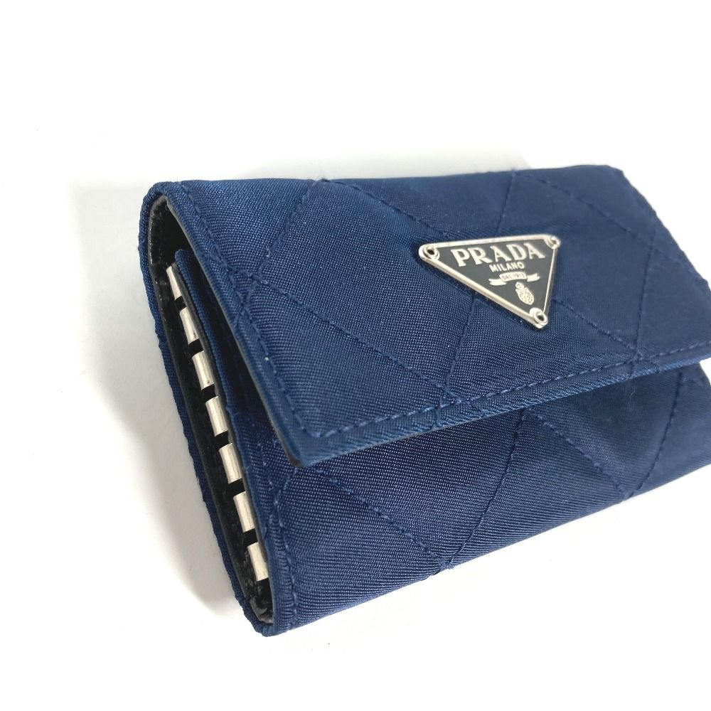 現行品✨プラダ キーケース リング トライアングルロゴ 三角 ブラック レザー 楽天市場】【新品】 プラダ キーケース 6連 サフィアーノ