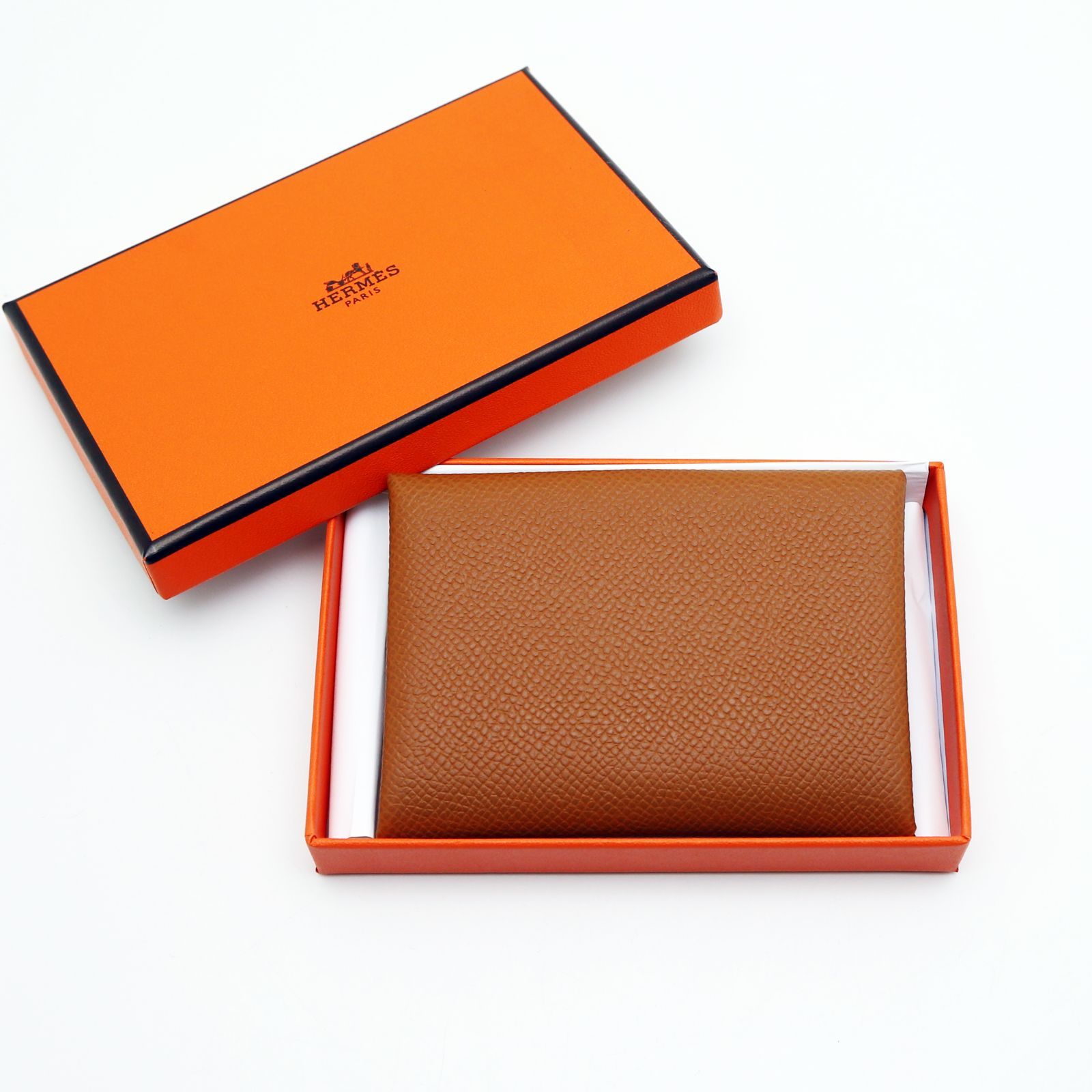 エルメス カルヴィ デュオ エプソン ゴールド シルバー金具 U刻印 エルメス カルヴィ デュオ セサミ ヴォーエプソン シルバー金具