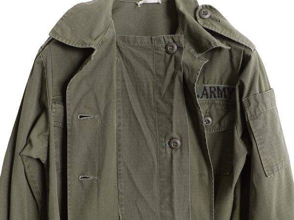 60s 70s 米軍実物 US ARMY リップストップ ユーティリティ シャツ 10 レディース M 程 60年代 70年代 ヴィンテージ アーミー ジャケット 緑 お得なクーポン配布中!】 60s 70s 米軍実物 US ARMY リップストップ