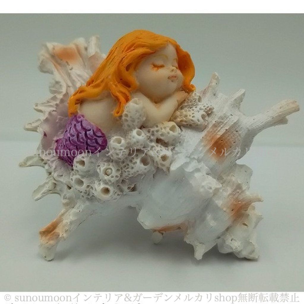 置物 オブジェ ガーデンオーナメント 人魚 屋外 庭 デコレーション