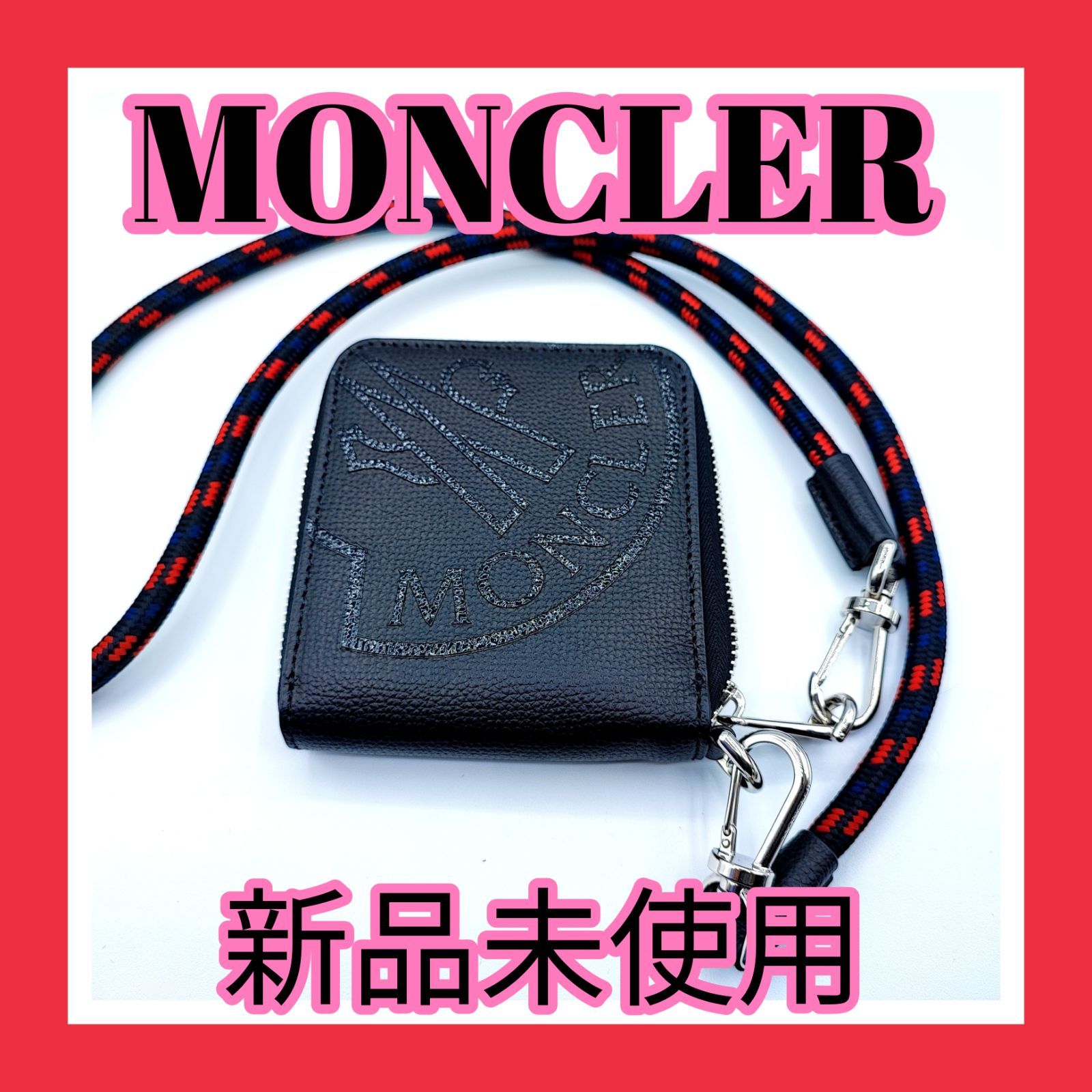 モンクレール MONCLER ミニ財布 コンパクトウォレット ブラック