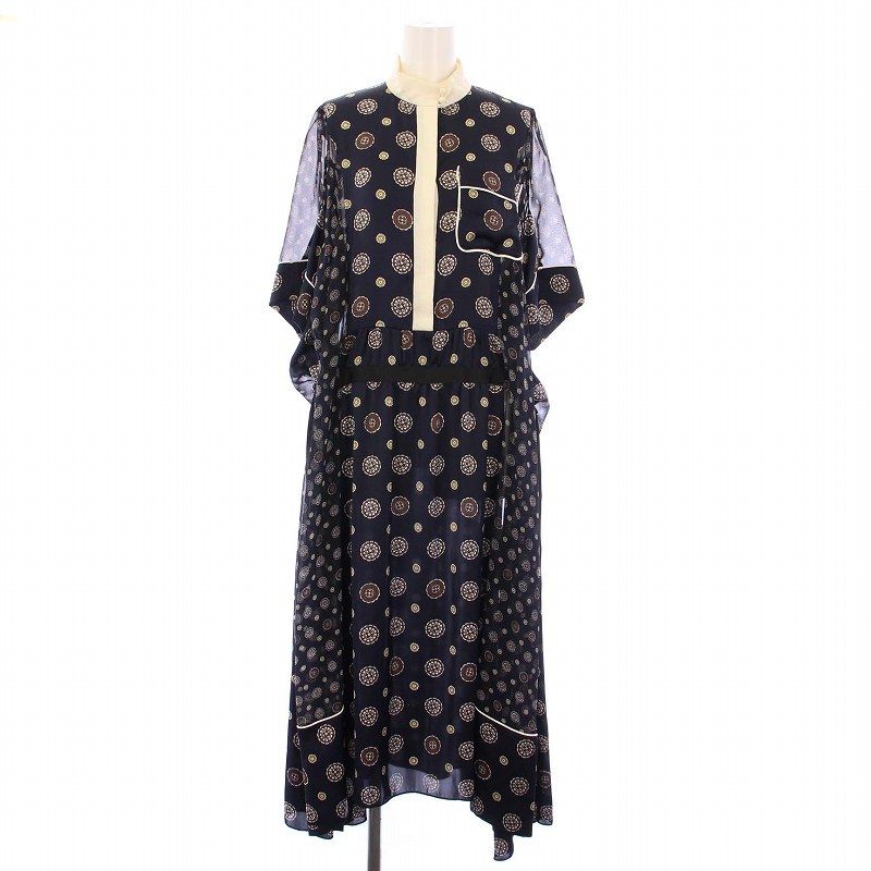 sacai ワンピース modescape_rc-iteth161m2pk-khqj
