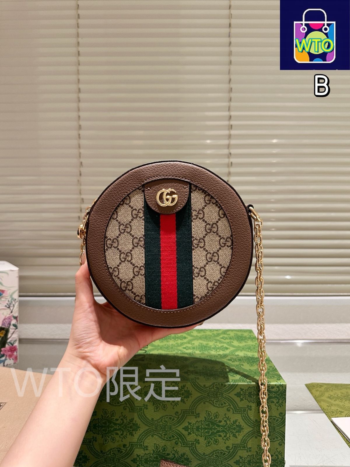 今日特価】Gucci グッチ 小円餅バッグ 牛皮製で時尚かつ