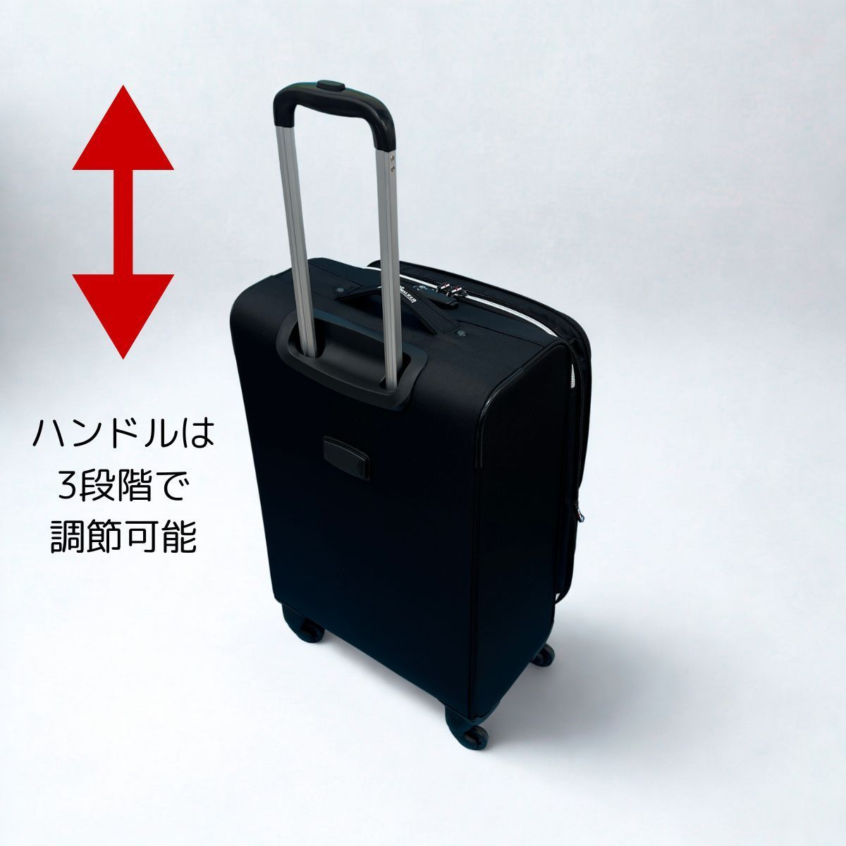 LEGEND WALKER 4051-59 Mサイズ 58L-69L 拡張ソフトスーツケース 軽量 