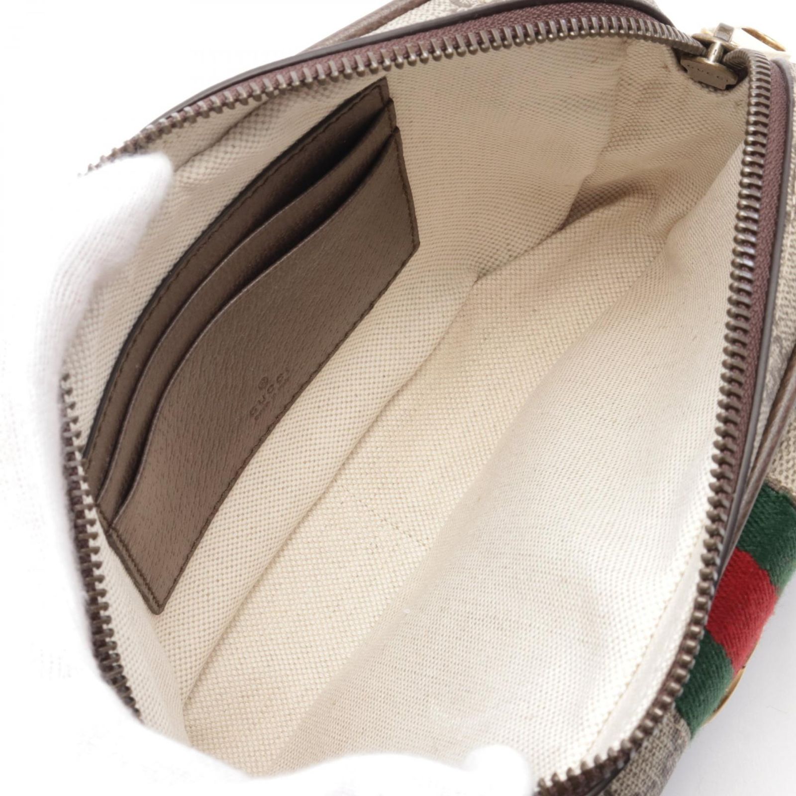 グッチ オフィディア シェリーライン ショルダーバッグ ベージュ