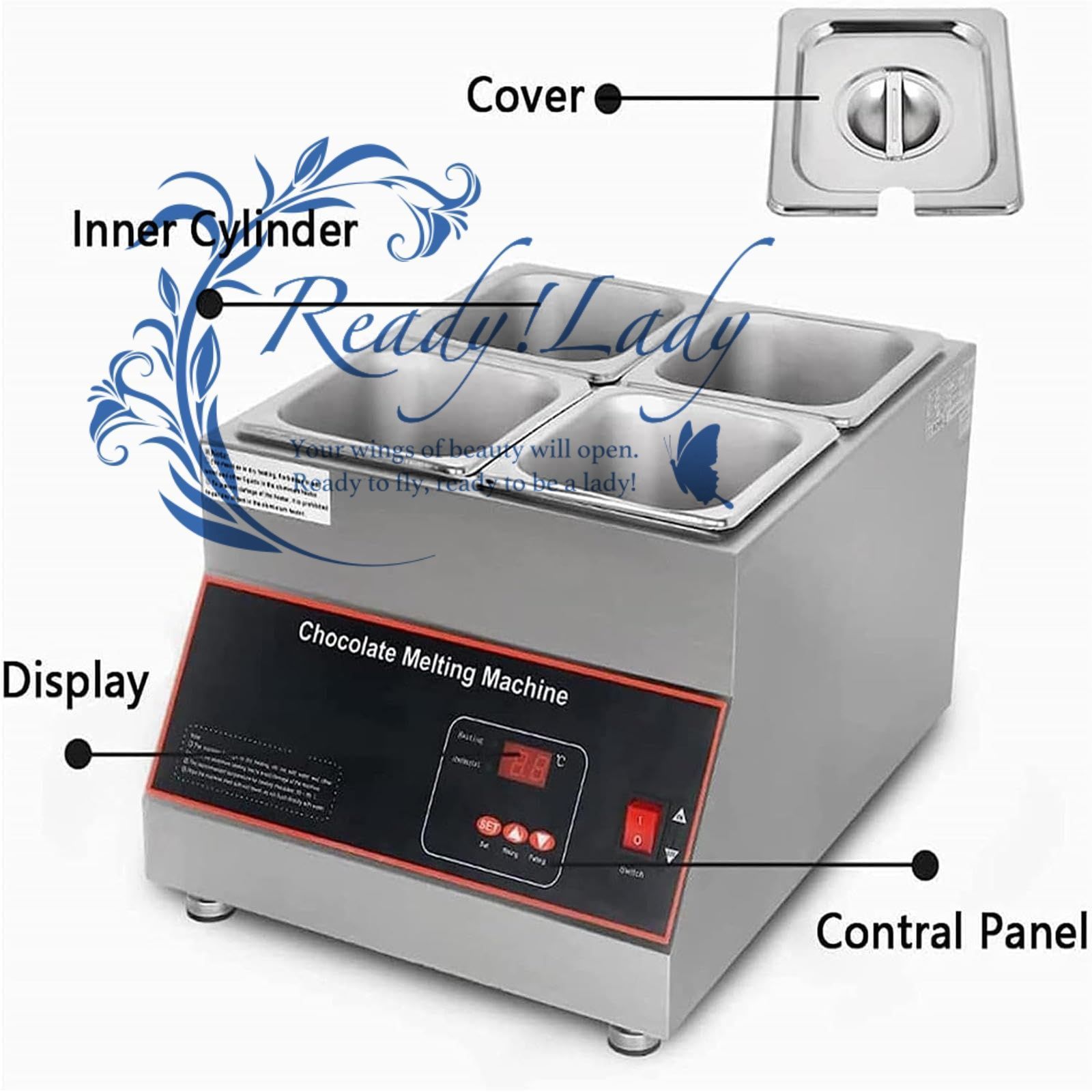 電気チョコレートテンパリングマシン0 95℃