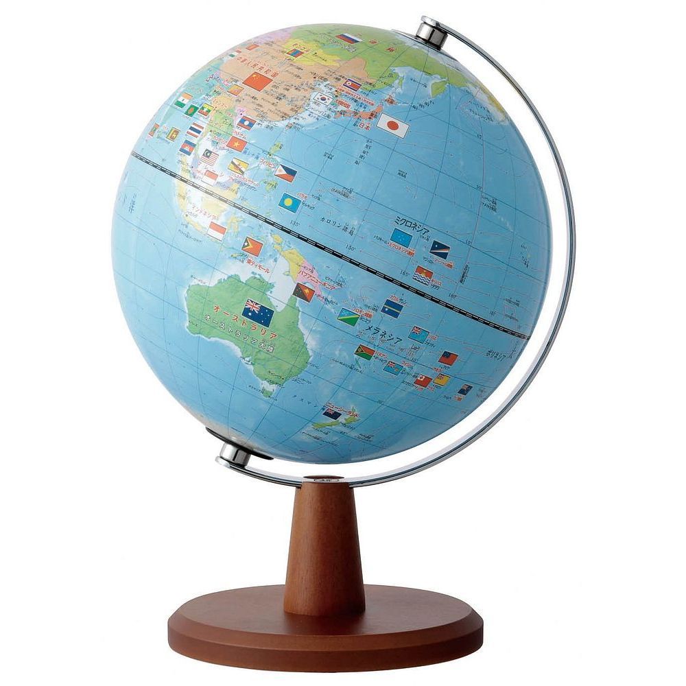 レイメイ藤井 国旗・よみがな付き地球儀 20cm OYV221 （1点）