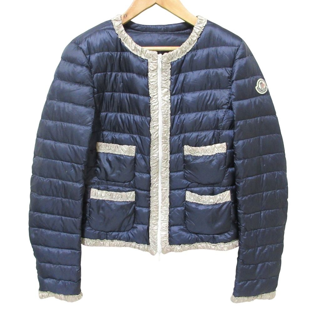 良品 クリーニング済 MONCLER モンクレール FLAVIENNE ノーカラー
