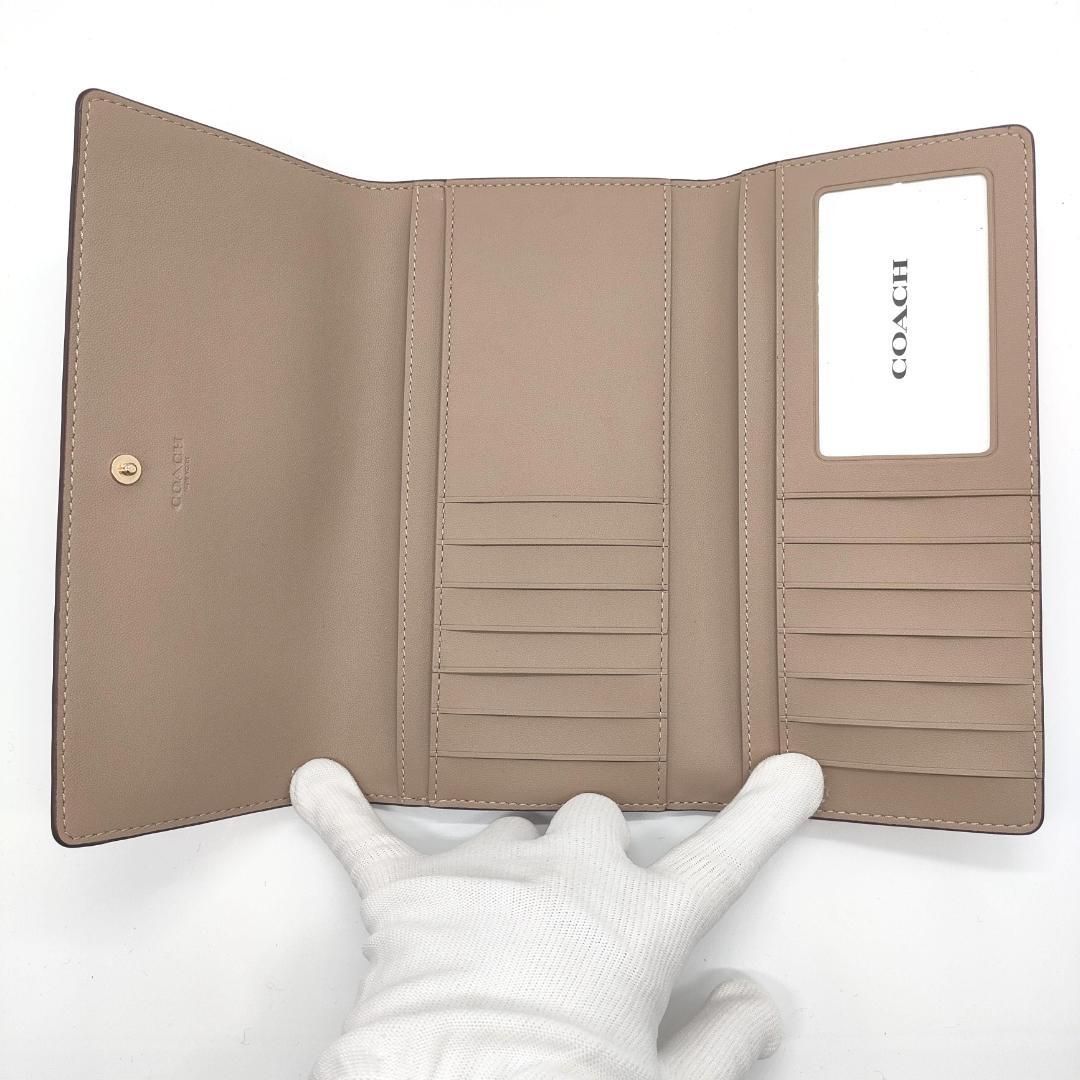 COACH] コーチ 日本未入荷 スリム 三つ折り 長財布 CC815（ピンク