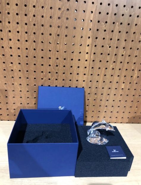 SWAROVSKI スワロフスキー クリスタルオブジェ 190365 イルカ