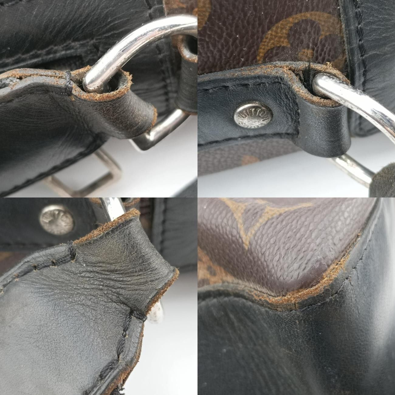 ブラウン系×ブラックモノグラムマカサー×カーフレザーM40387SR4130