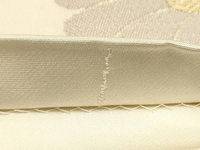 平和屋着物○世界的人形師 辻村寿三郎 ジュサブロー 六通柄袋帯 草花文