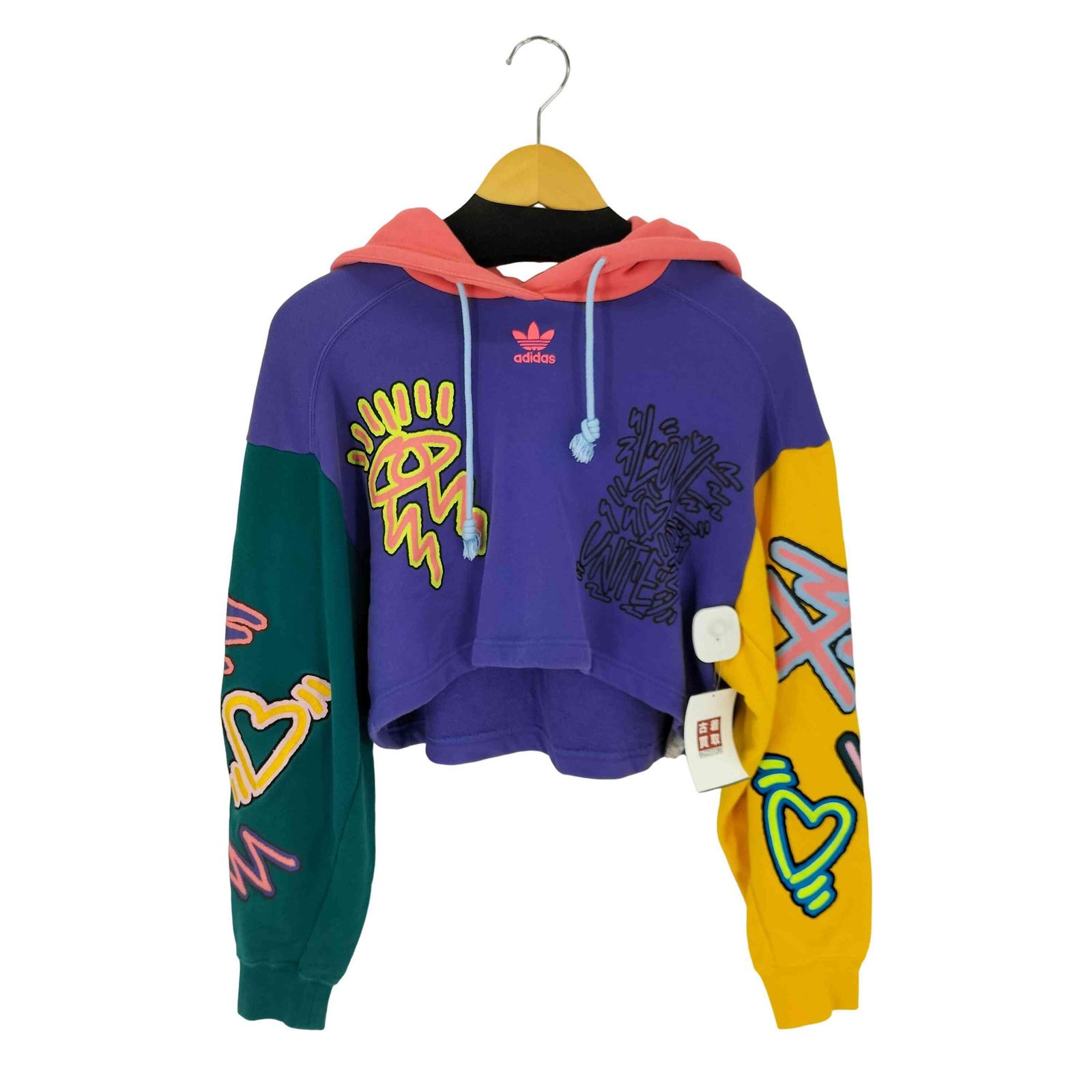アディダスオリジナルス adidas Originals Love Unites Crop Hoodie 