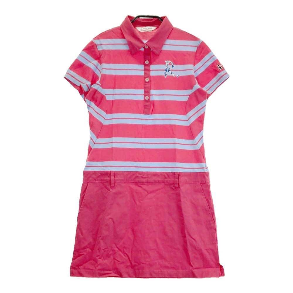 【新品☆匿名発送】Munsingwear マンシング　ゴルフ用 ワンピース サイズ：M MUNSING WEAR マンシングウェア 半袖ワンピース ボーダー柄