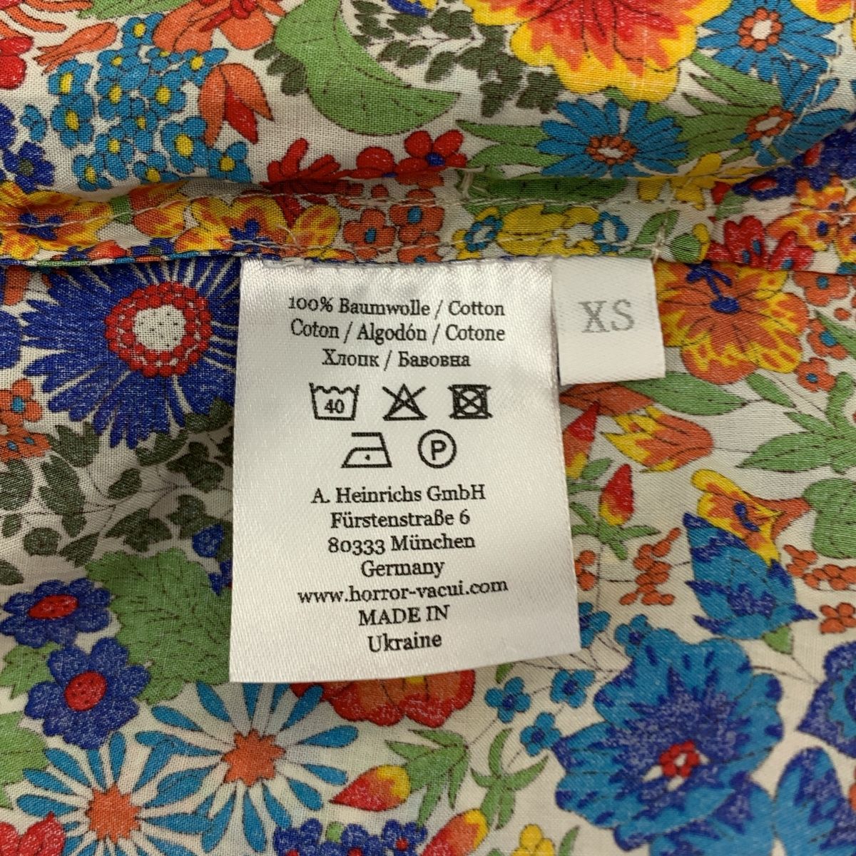 HORROR VACUI / ホラーヴァキュイ | フラワープリント ギャザー フリル  