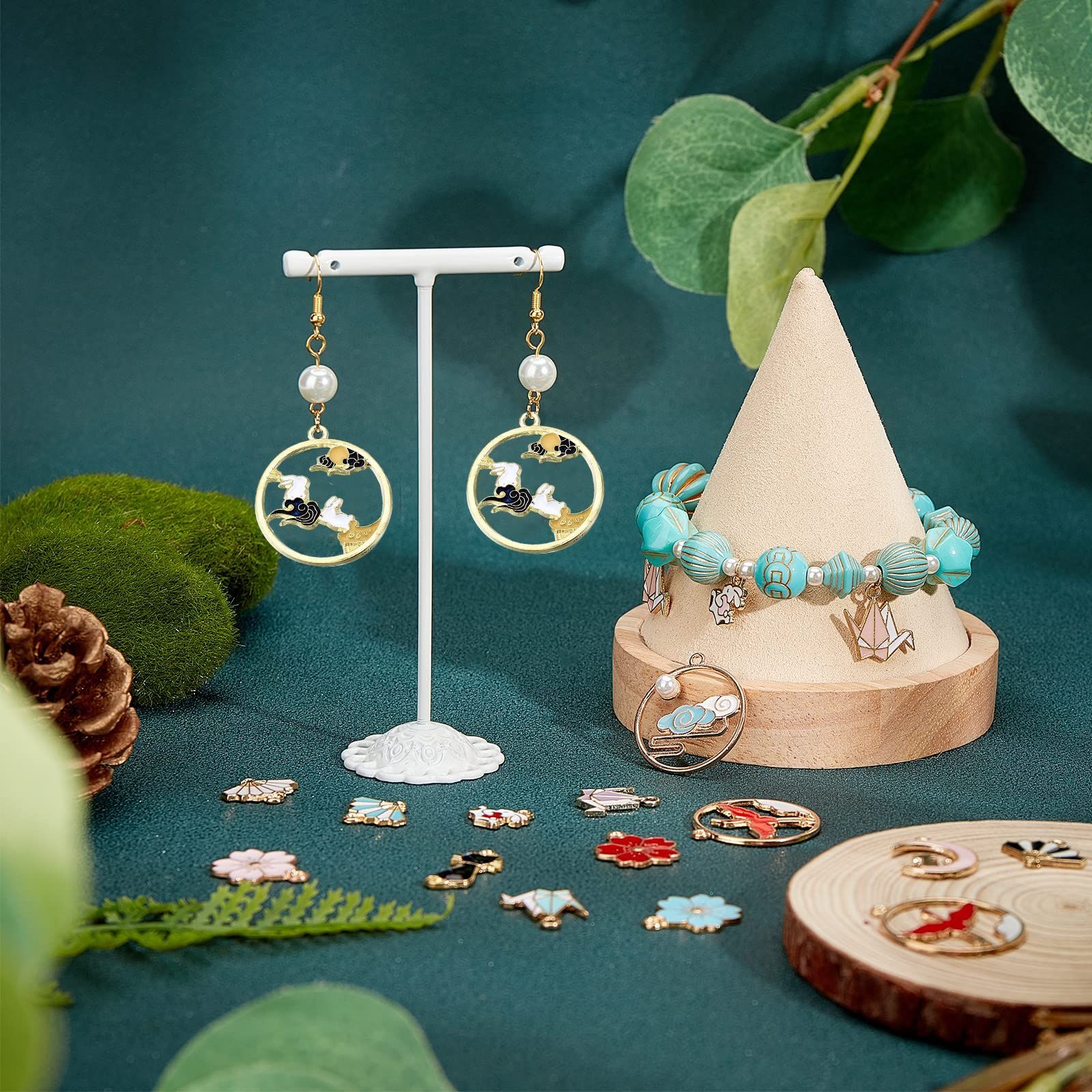 ヘアゴム】レジン 桔梗 桔梗(ききょう)のヘアゴム[紺] ヘアゴム nature