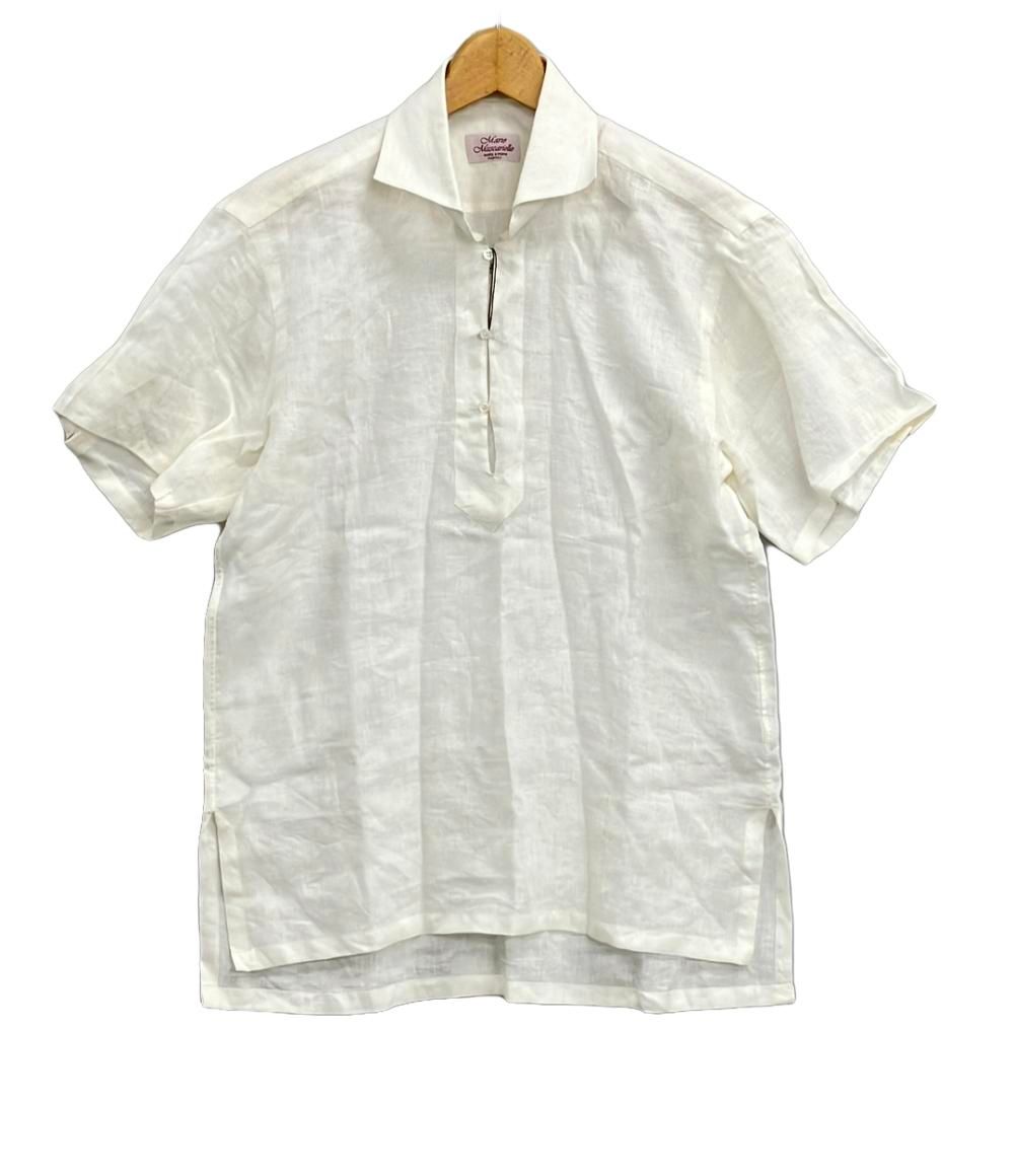マリオ・ムスカリエッロ 半袖リネンシャツ メンズ SIZE M (M) Mario Muscariello