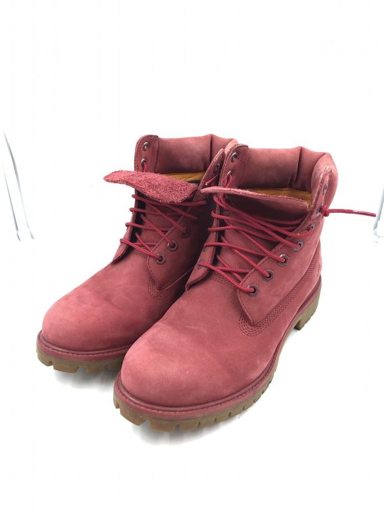 【中古】Timberland 6inch PREMIUM BOOT レッド /9W A1149 4617 [24]
