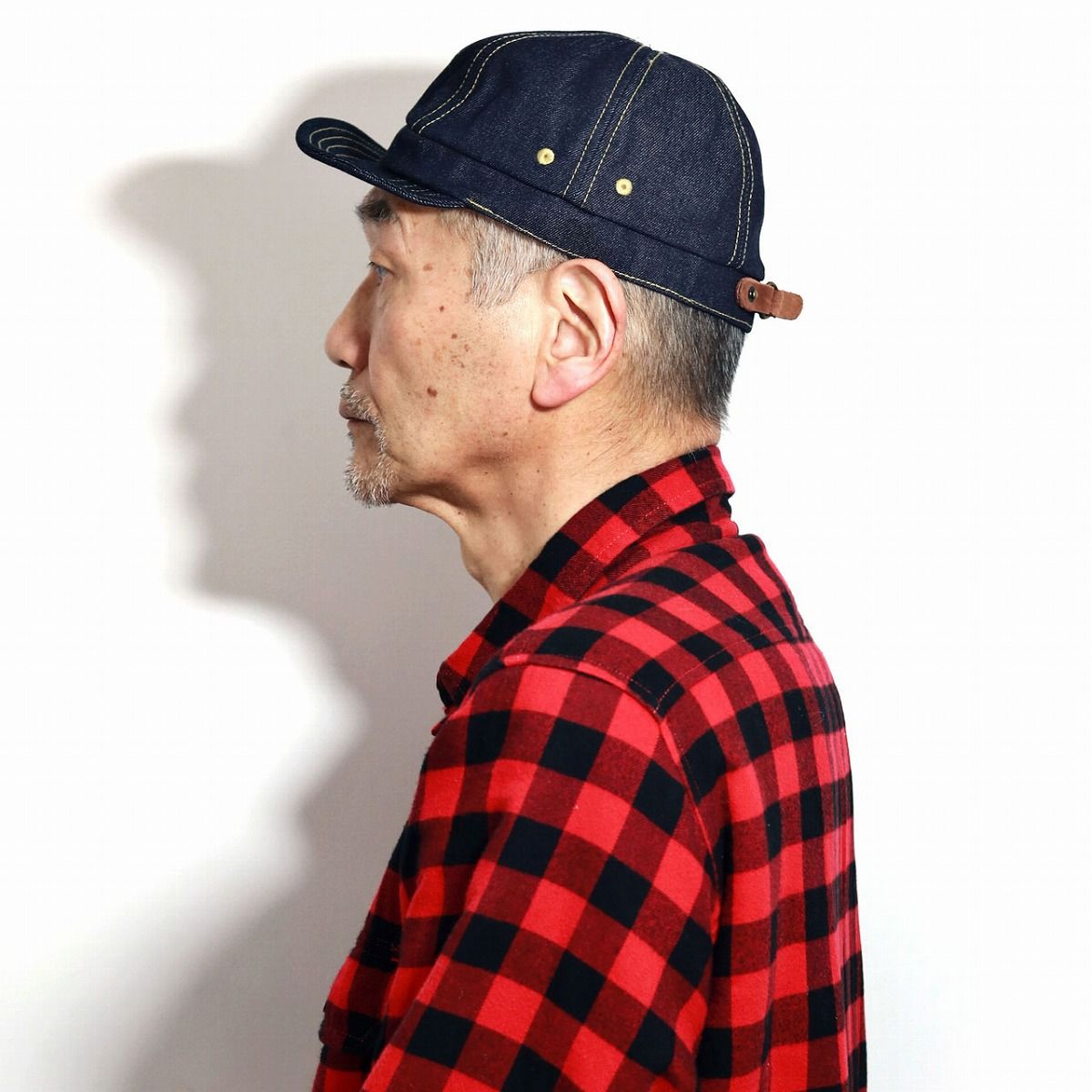 帽子 BIGサイズ XL Ruben ルーベン キャスケット デニム アップルキャスケット ふんわり シルエット 男女兼用 サイズ調整可能　　