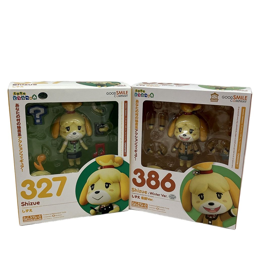 グッドスマイルカンパニー ねんどろいど 327 386 とびだせどうぶつの森 しずえ 2個おまとめ フィギュア C10345619