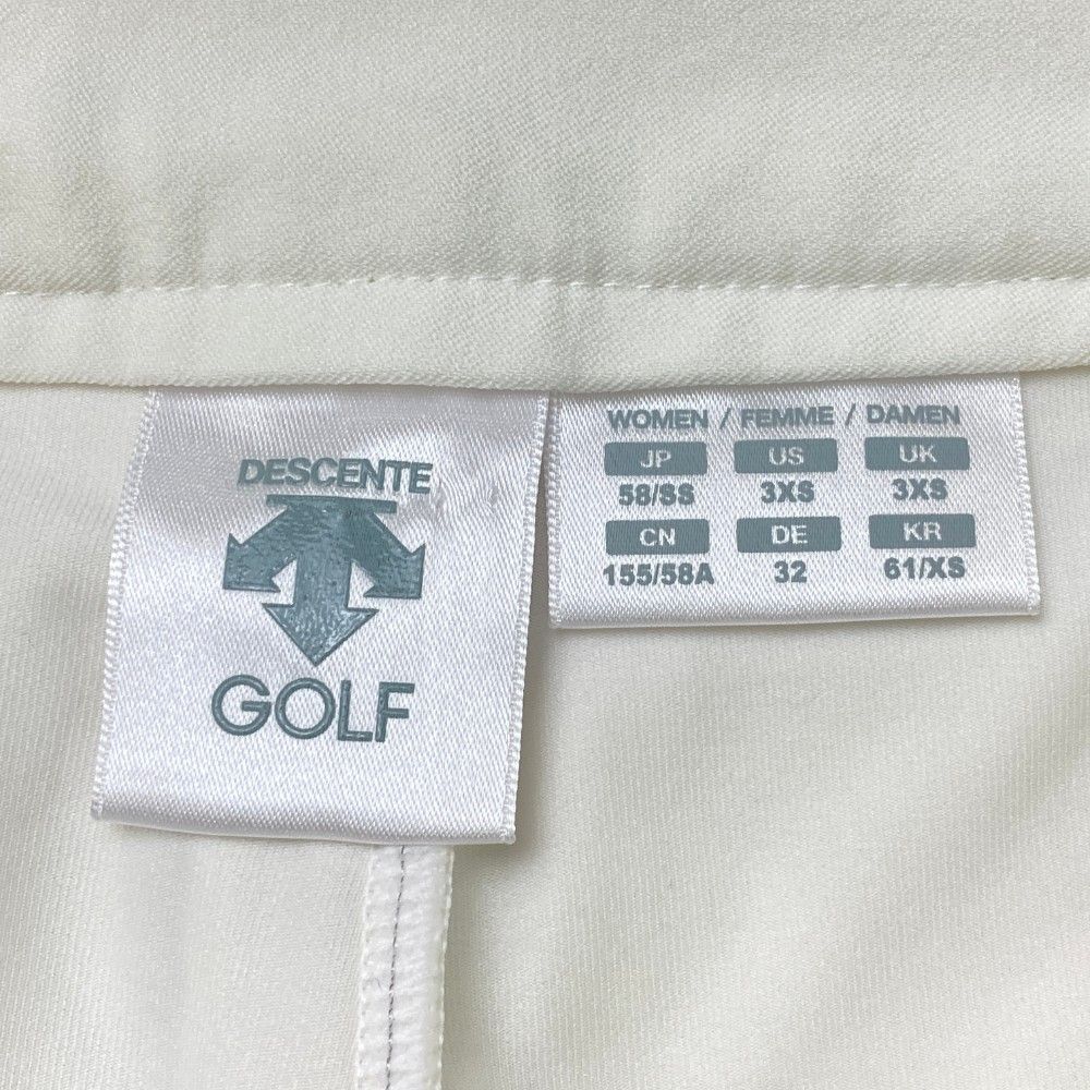 サイズ：SS DESCENTE GOLF デサントゴルフ  インナー付 ストレッチスカート  ホワイト系 [240101447868] ゴルフウェア レディース ストスト サイズ：SS DESCENTE GOLF デサントゴルフ インナー付