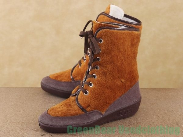 A551 イタリア製 トレッキングブーツ ビンテージ 良い味 茶 ブラウン  