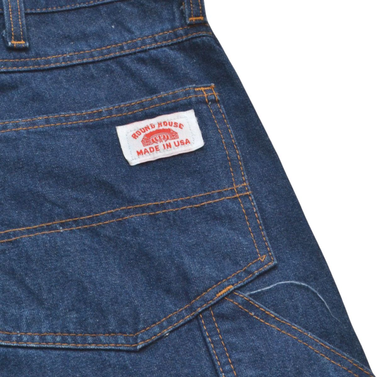 USA製ROUND HOUSEペインターデニムパンツW34L32 ROUND HOUSE ラウンドハウス USA製 ペインター デニムパンツ