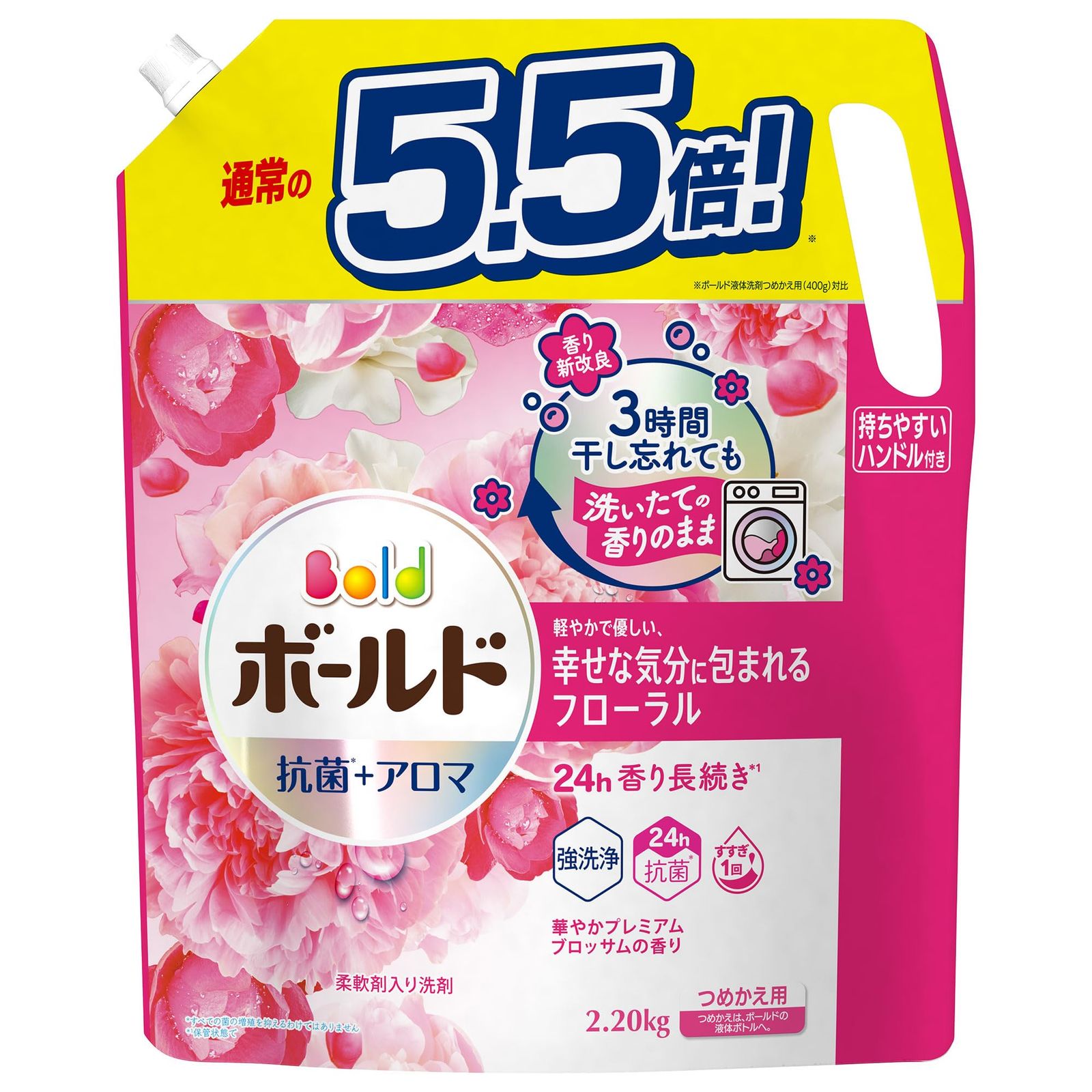 ボールド 洗濯洗剤 液体 プレミアムブロッサム 詰め替え 2,200g[大容量]