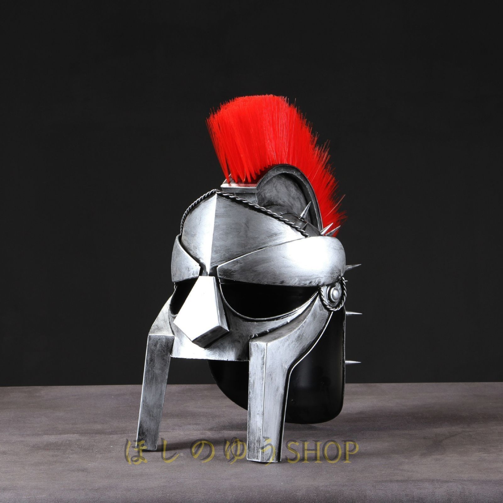 ??オブジェ 装飾品 鉄兜 ローマ兵 ヘルメット 中世 レプリカ ヘルメット ブリギ インテリア 飾り お洒落 かっこいい 兜 鎧 防具 フィギュア