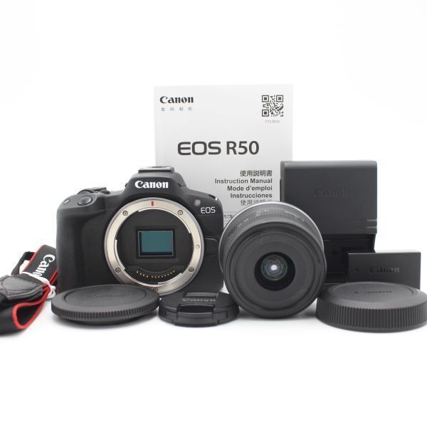 ショット数２０００枚以下 CANON ミラーレス一眼カメラ EOS R50 標準ズームレンズキット ♯73017