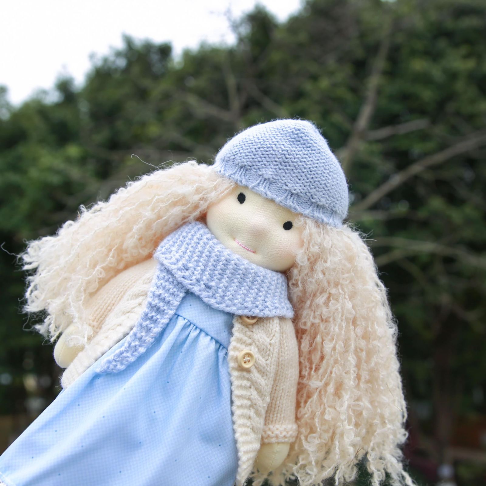 くま耳の女の子　ハンドメイド　ドール　お人形　ウォルドルフ人形風 41vHWDehyqL.jpg_BO30,255,255,
