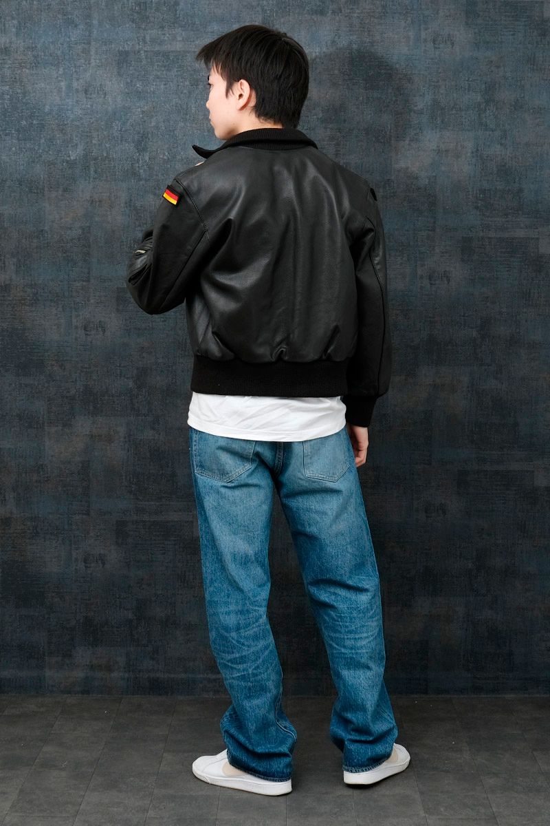 ドイツ軍タイプ パイロットレザージャケット JJ383YN レザーフライト