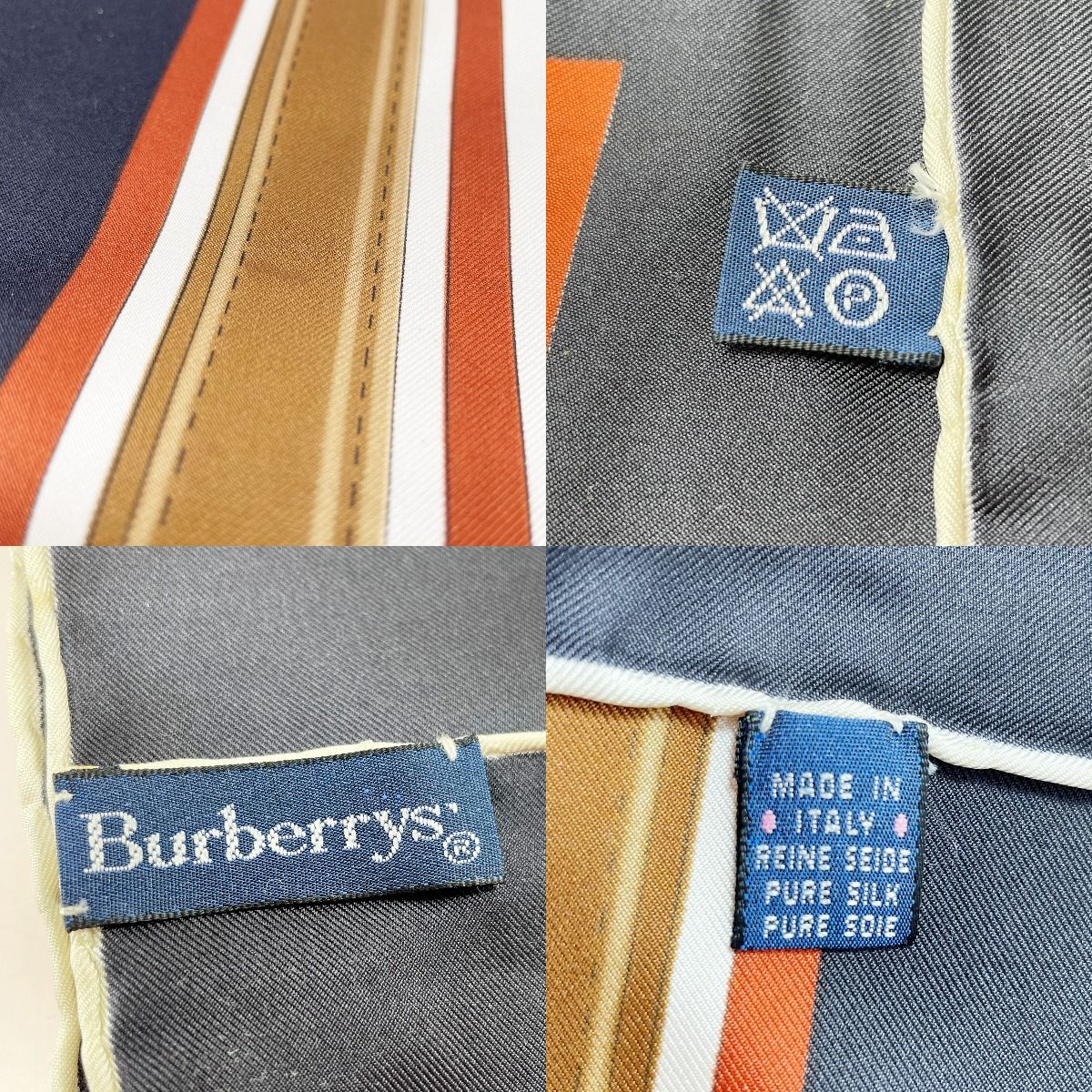 Burberrys バーバリーズ ベルト柄 シルクスカーフ レディース - メルカリ