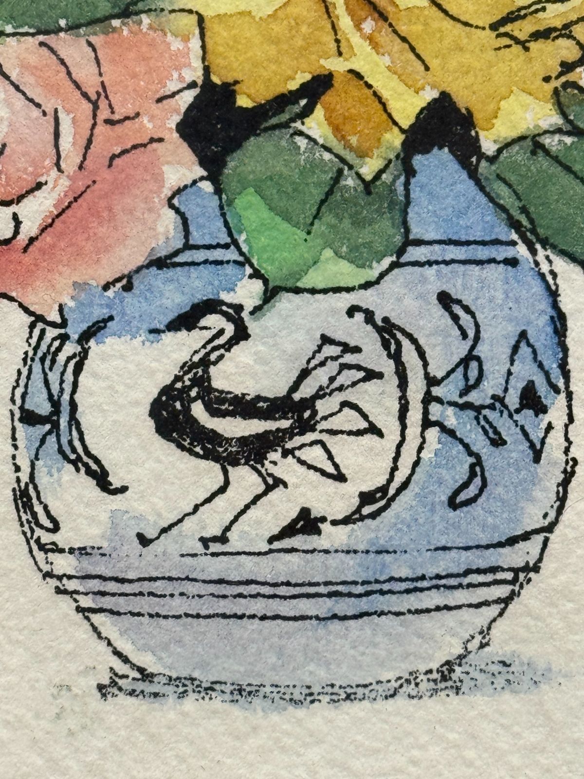 C520）山本不二夫 水彩画 額装 タイトル不明 風景画 【公式通販】