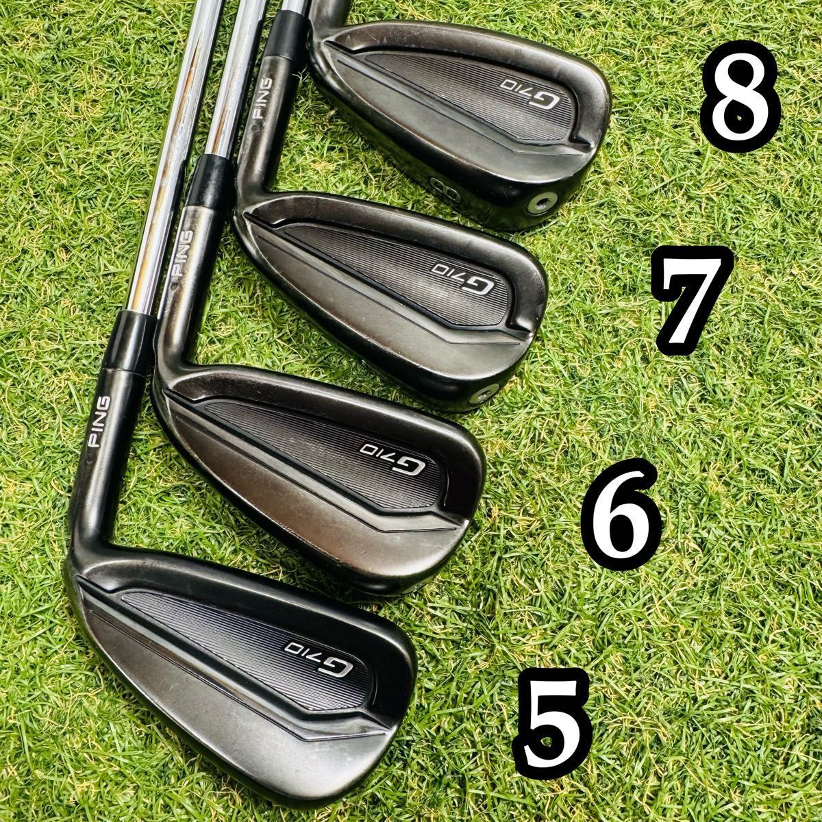ピン G 710 アイアンセット 7本 良品】初心者推奨 ピン G710 黒ドット
