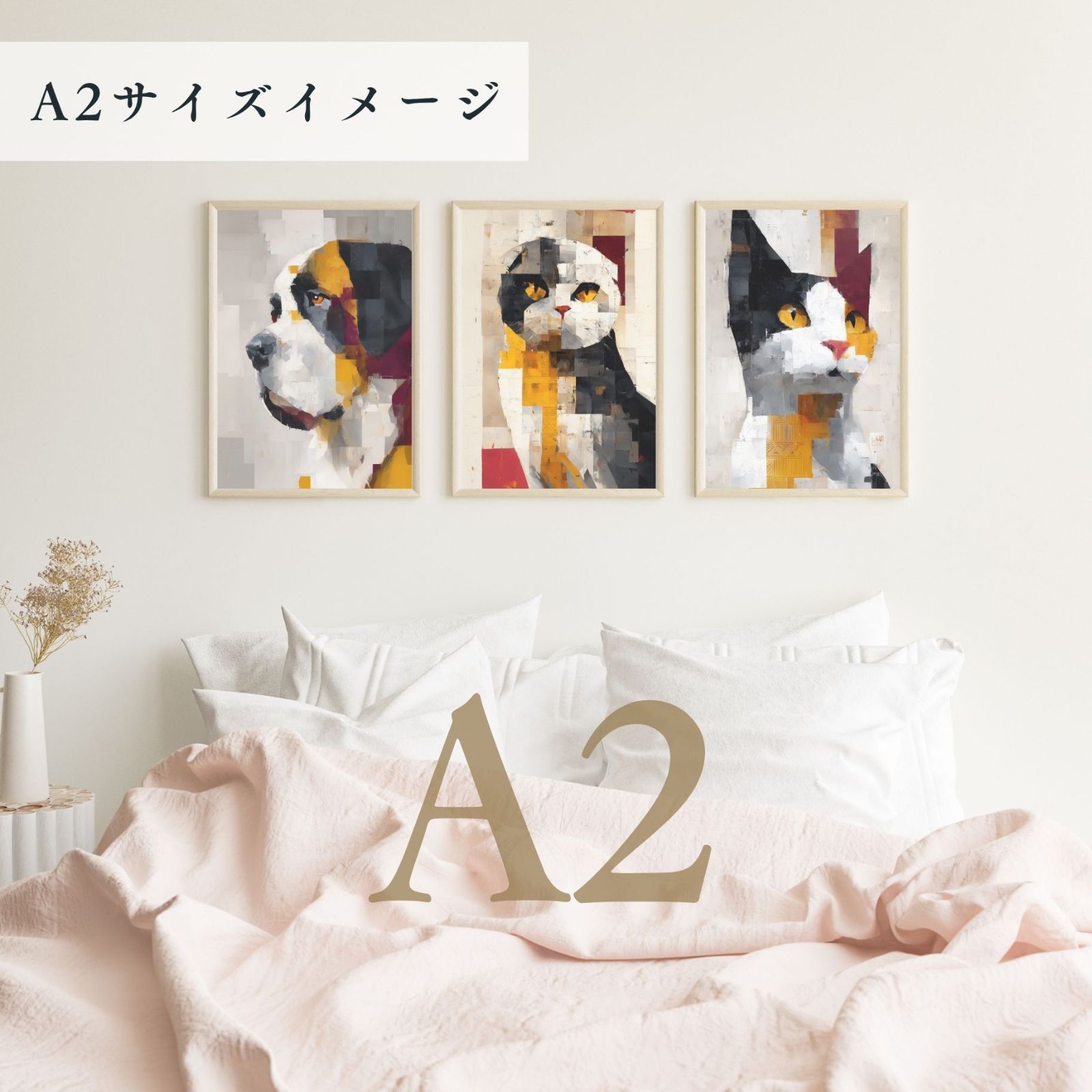 スコティッシュフォルド　絵画 Color Symphony: Scottish Fold Cat】スコティッシュフォールド