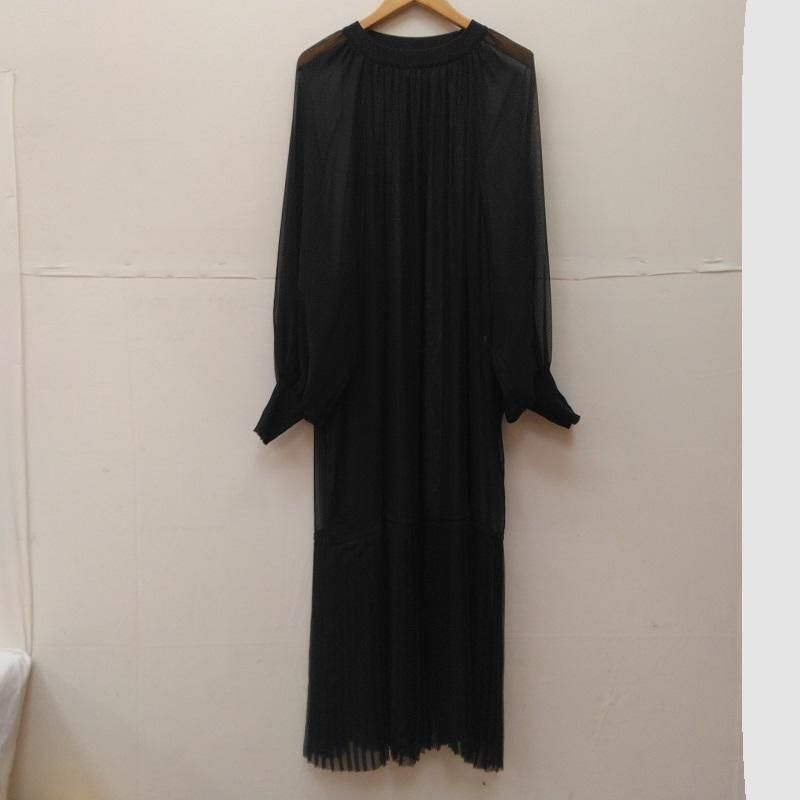 HYKE ハイク ワンピース ロングスカート 21SS シアー シフォン 裾  