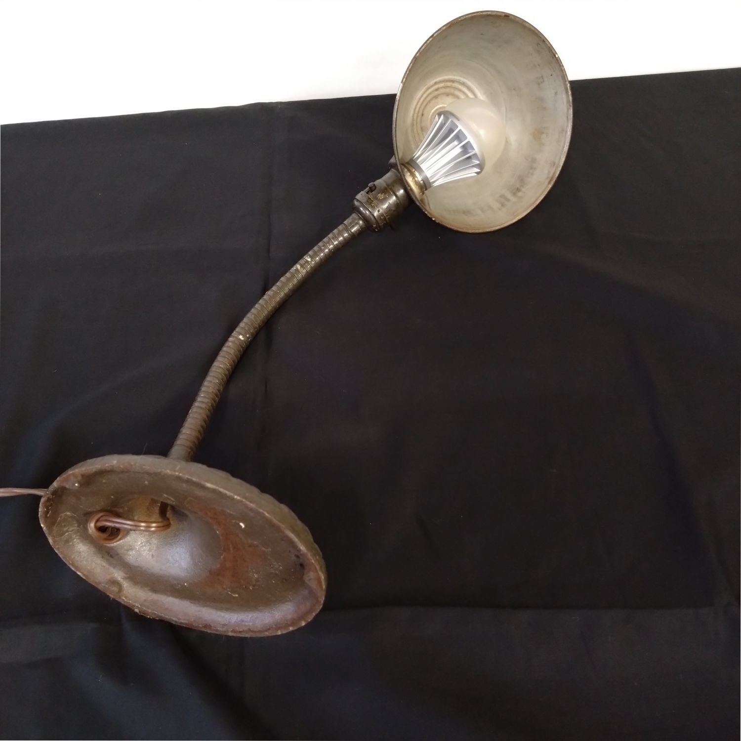 1900年代 アメリカ グースネック デスクライト② Vintage 高さ53cm 