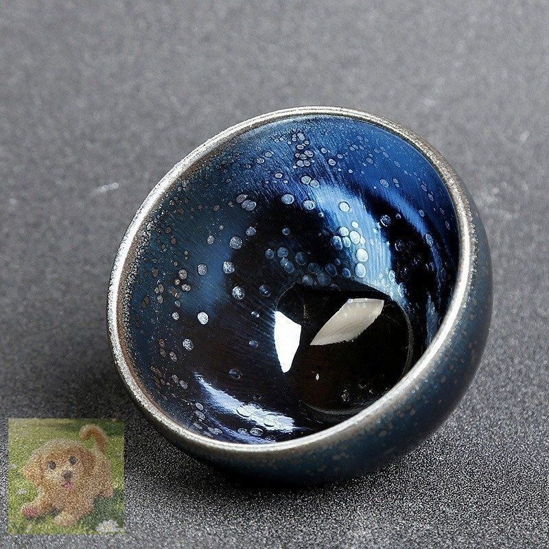 丹波焼 延年窯造 市野弘之 黒釉茶碗（箱付） 茶道 抹茶 おしゃれ 抹茶