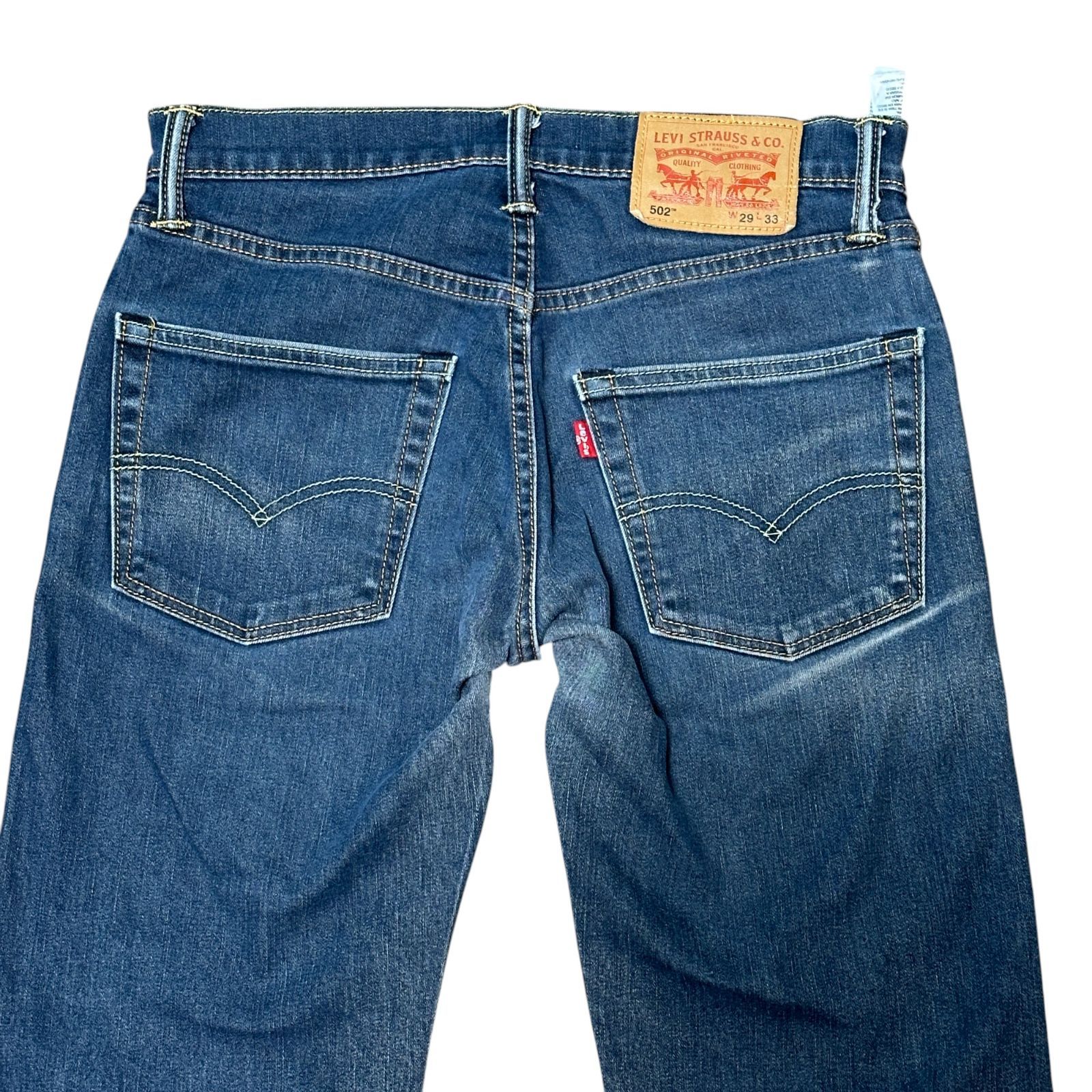 LEVI'S 502 ストレッチ クロップド ストレートデニム インディゴ