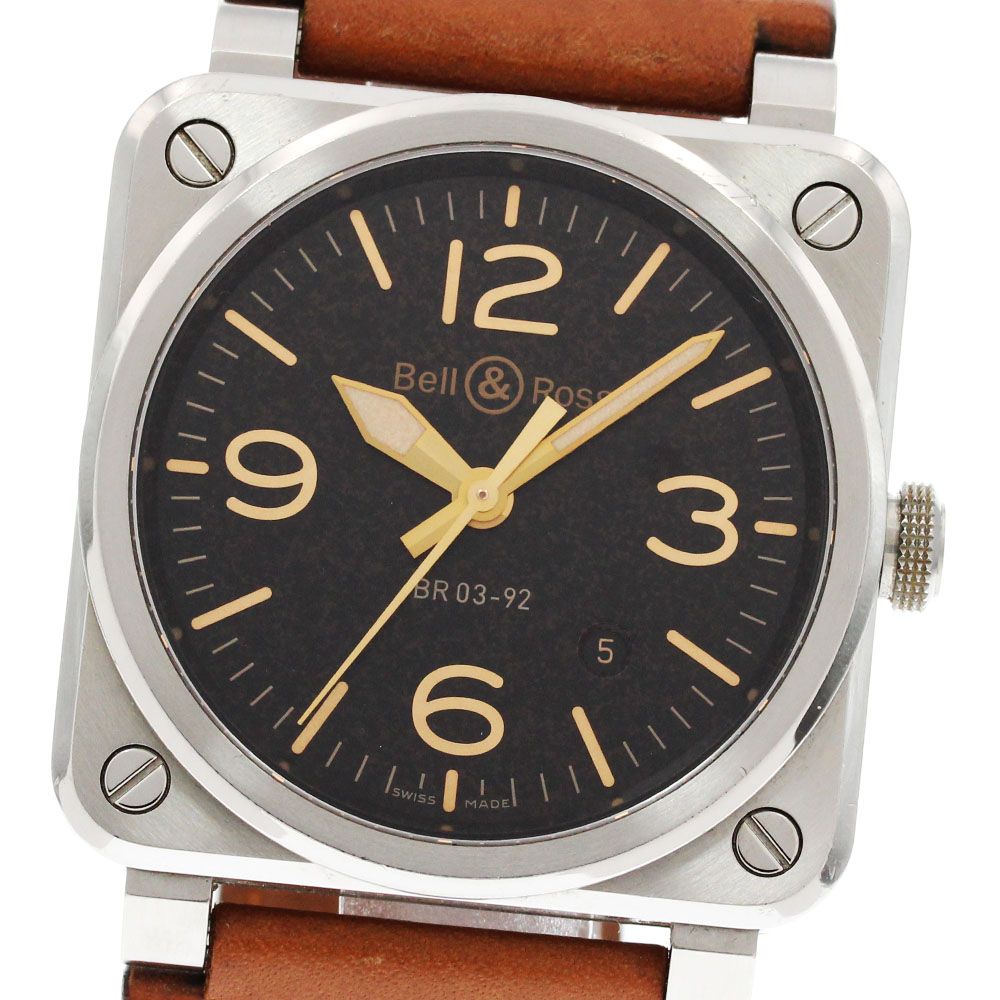 ベル＆ロス Bell＆Ross BR03-92-ST-G-HE/SCA/2 ゴールデンヘリテージ デイト 自動巻き メンズ箱・保証書付き_864559