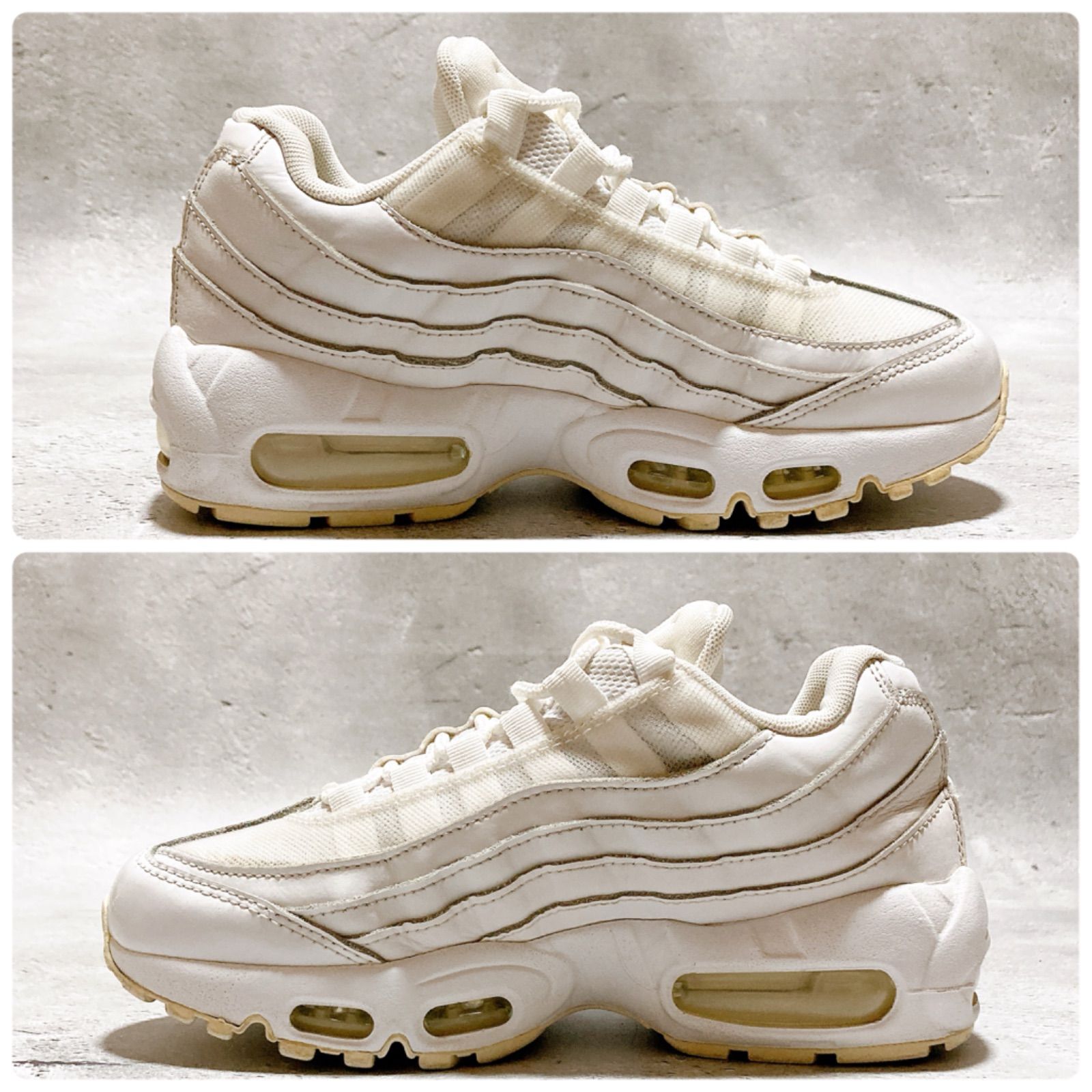 定価¥18,700 NIKE AIR MAX 95 トリプルホワイト エアマックス95 22.5cm