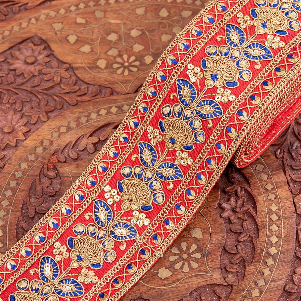 更紗模様のゴータ刺繍
